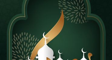 کارت تبریک ماه رمضان طرح مسجد