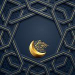 طرح لایه باز ماه رمضان قرص ماه