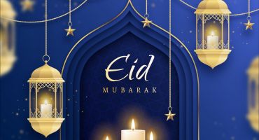 پس زمینه تبریک عید فطر مدل Eid Mubarak